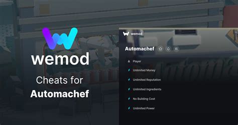 Automachef Cheats PC & Trainer ᐅ 6 Cheat Codes .